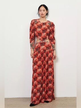 ba&sh Gabriel Cut Out Maxi Dress